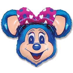 Шар Фигура, Супер Лолли Маус (синий) / Lolly Mouse Super (в упаковке)
