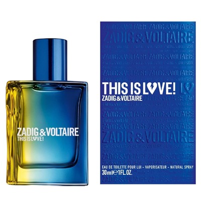 ZADIG & VOLTAIRE THIS IS LOVE! FOR HIM edt (m) 50ml