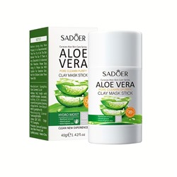 SADOER  Маска - Стик для лица ALOE VERA Глиняная Очищающая  40г  (SD-30960)