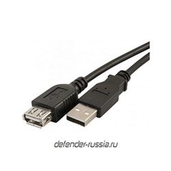 USB кабель USB02-06 USB2.0 AM-AF, 1,8м DEFENDER