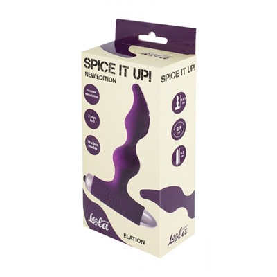 Анальная пробка с вибрацией Spice it up New Edition Elation Ultraviolet 8018-04lola