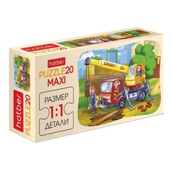 Пазлы Хатбер   20эл MAXI "Автокран Силач" 20П35_09341