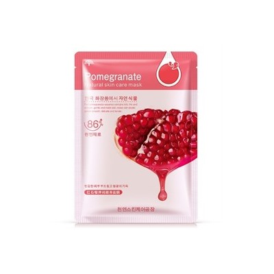 Тканевая маска Hchana Natural Skincare Plant  Pomegranate 25ml с гранатом