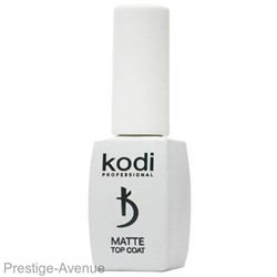 Верхнее покрытие Kodi Matte Top Coat Velour — 8 мл NEW (белый флакон)