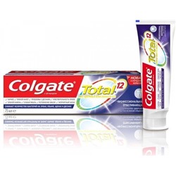 Colgate TOTAL12 Зубная паста Профессиональная отбеливающая, 75 мл