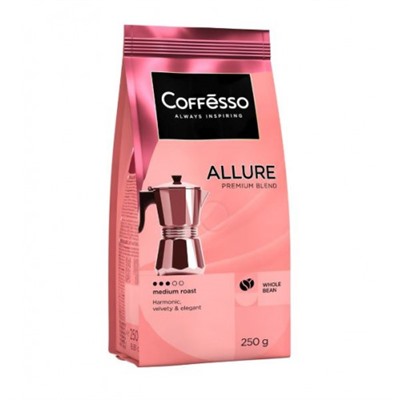 Кофе зерно Coffesso ALLURE, 250 гр.