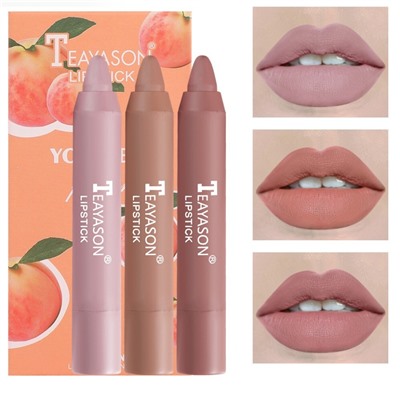 Набор матовых мини-помад Teayason You're A Peach Just A Tint Lip Crayon Bundle