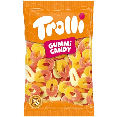 Жевательный мармелад Trolli Gummi Candy (персиковые кольца) 1 кг