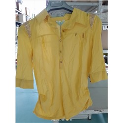 Женская блузка желтого цвета
