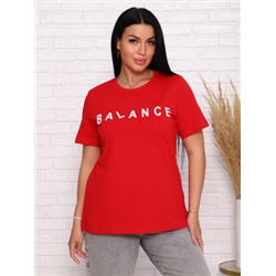 Баланс(красный) футболка женская