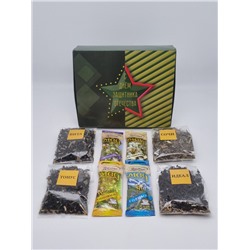 Подарочный набор медово-чайная коллекция для мужчин «23 февраля» в картонной коробке