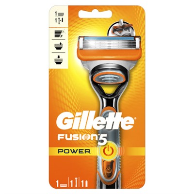 Gillette станок FUSION Power (Станок + 1 кассета)