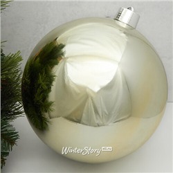 Пластиковый шар Sonder 30 см шампань глянцевый (Winter Deco)