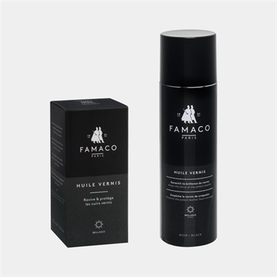 FAMACO Спрей-полироль д/лакированной кожи, черный, 250 мл