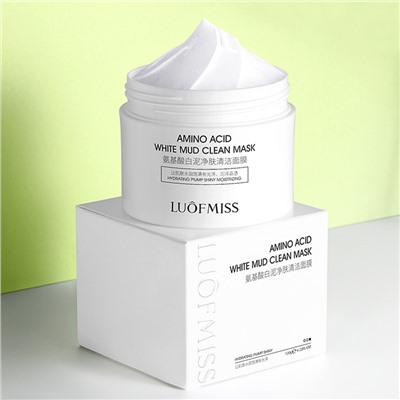 Белая очищающая глиняная маска для лица Luofmiss Amino Acid White Mud Clean Mask