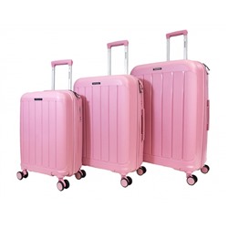 Набор из 3 чемоданов с расширением арт.11197-2 Розовый