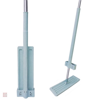 Швабра с отжимом "Ленивая швабра" Hand-Free flat mop 2 насадки в коробке