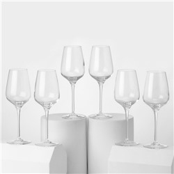 Набор стеклянных бокалов для вина SUBLYM, 350 мл, 6 шт