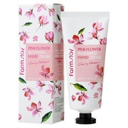 Крем для рук c вишневым цветом Farmstay Pink Flower Blooming Hand Cream Cherry Blossom, 100ml