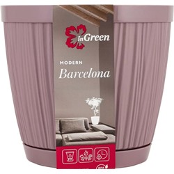 Горшок для цветов InGreen Barcelona 1,8 л D 155 мм (морозная слива)