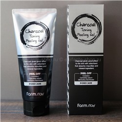 Пилинг-гель Farmstay Charcoal Toning Peeling Gel (78)