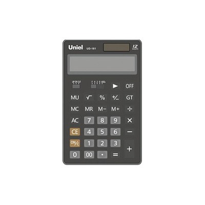 Калькулятор Uniel UD-181K черн.