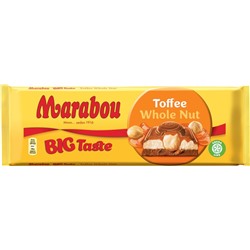 Шоколад молочный Marabou Toffee Whole Nut Big Taste (ириска и цельный орех) 300 гр