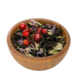 Иван-чай ферментированный крупнолистовой с листьями и ягодами брусники 1000 г Территория Тайги
