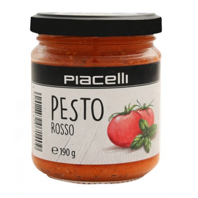 Соус "Песто из томатов" Пастеризованный Piacelli Pesto Rosso 190 гр