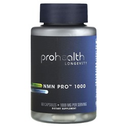 ProHealth Longevity, Uthever, NMN Pro 1000, 500 мг, 60 капсул