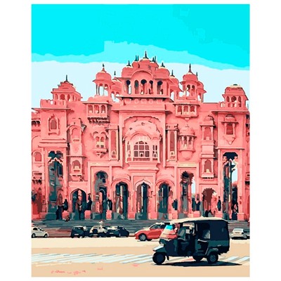 Набор ДТ Картина по номерам "Площадь в Индии" на картоне Кпн-197 Lori в Самаре
