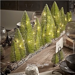 Интерьерно-оконная декорация Sherwood Forest 100 см, 60 теплых белых LED ламп, на батарейках, IP20 (Kaemingk)