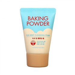 Очищающая пенка для снятия макияжа и ВВ крема с содой Etude House Baking Powder BB Deep Cleansing Foam, 30 мл