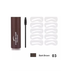 Набор для формирования и фиксации бровей Kiss Beauty Eyebrow Stamp  Цвет 3 - темно - коричневый