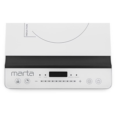 MARTA MT-4210 белый жемчуг электроплитка/ индукция