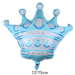 Шар фольгированный    Фигура Корона голубая