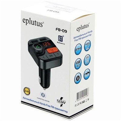 Автомобильный Bluetooth FM-модулятор Eplutus FB-09