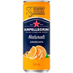 Напиток SanPellegrino Naturali с сок апельсин ср/газ ж/б 0,33л