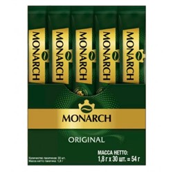 Кофе растворимый Monarch в пакетиках, Блок 30 шт