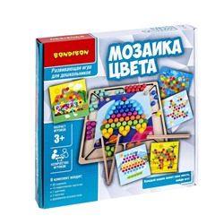 Развивающие игры из дерева Bondibon «МОЗАИКА ЦВЕТА», BOX