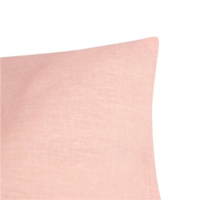 Наволочка Этель 50х70 см, цвет розовый, 100% хлопок
