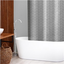 Штора для ванной SAVANNA Perfecto, 180×180 см, EVA, цвет серый
