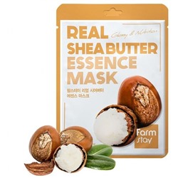 FarmStay Маска-салфетка с маслом Ши Real Shea Butter Essence Mask