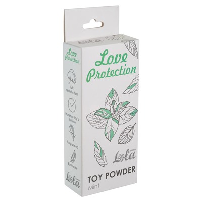 Пудра для игрушек ароматизированная Love Protection Мята 15гр 1823-00Lola