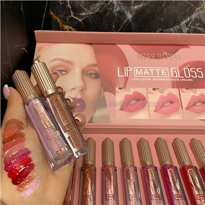 Набор матовых помад Miss Royal Matte Lip Gloss 12pcs (52)