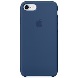 Силиконовый чехол для Айфон 7/8 -Тёмный кобальт (Blue Cobalt)