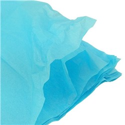 Бумага упаковочная тишью Голубая / листы 50*66 см