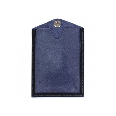 Обложка пропуск/карточка/проездной Premier-V-42 натуральная кожа синий тем флотер (351)  215100
