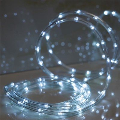 Световой шнур Luazon Lighting 10 мм, IP44, 5 м, 24 LED/м, 220 В, 8 режимов, свечение белое