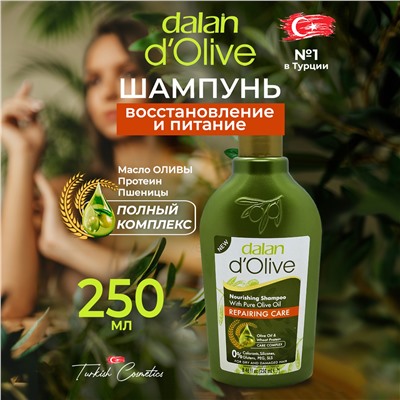 Шампунь D'Olive Питание 250мл + Мыло жидкое Botanica Лотос 500мл
